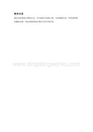 冀教版五年級下冊數學7.4讀統計圖教學反思