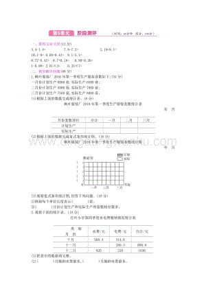蘇教版五年級上數(shù)學(xué)第六單元測試卷（含答案