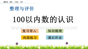 冀教版一年級下冊數(shù)學(xué)整理與評價.1100以內(nèi)數(shù)的認(rèn)識教學(xué)課件