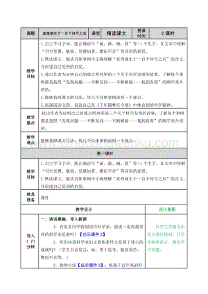 部編人教版小學語文六年級下冊 真理誕生于一百個問號之后教案