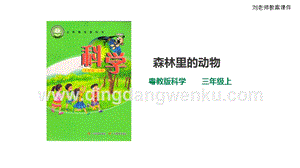 粵教版科學三年級上冊1.6森林里的動物（課件