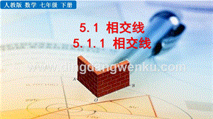 人教版七年級下冊數學5.1.1相交線教學PPT課件