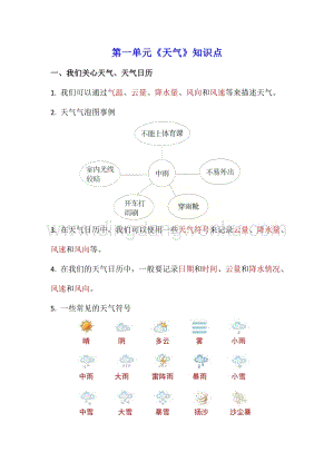 教科版四年級上冊科學全冊知識點期末復習資料