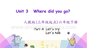 人教版PEP六年級下冊英語Unit3PartA第一課時PPT課件