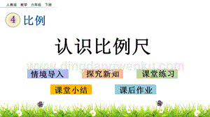 人教版六年級下冊數(shù)學(xué)4.8認識比例尺PPT課件