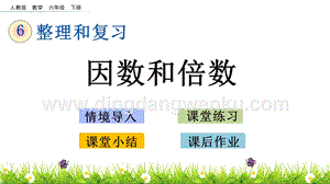 人教版六年級(jí)下冊(cè)數(shù)學(xué)1.3因數(shù)和倍數(shù)PPT課件
