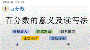 西師大版六年級下冊第一單元1.1百分數的意義及讀寫法ppt課件.pptx