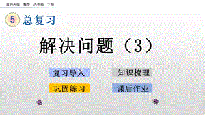 西師大版六年級(jí)下冊(cè)數(shù)學(xué)總復(fù)習(xí)1.16 解決問(wèn)題（3） ppt課件.pptx
