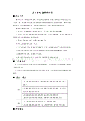 西師大版五年級下冊數學第六單元單元概述和課時安排 教案.docx