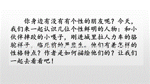 人教部編版五年級下冊語文13人物描寫一組精品ppt課件.pptx