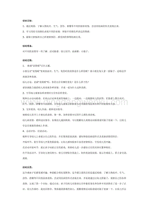 幼兒園中班美術教案：表情變變變
