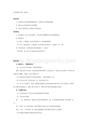 幼兒園中班數(shù)學教學： 聰明的玩家教案