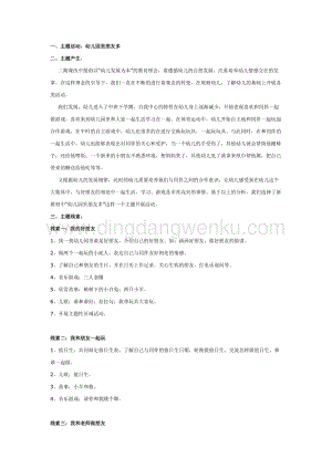 幼兒園中班主題活動教案： 主題：幼兒園里朋友多2
