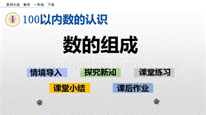 西師大版一年級下冊數學第一單元 1.2 數的組成 PPT課件