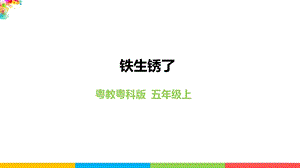 2020新粵教粵科版版五年級上冊科學3.13《鐵生銹了》教學課件.pptx