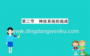 人教版七年級下冊生物4.6.2神經系統的組成 習題PPT課件.ppt