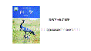 教科版三年級下冊科學3.2陽光下物體的影子課件.ppt