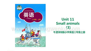 滬教牛津版三年級上冊英語Unit 11 Small animals(3) 課件 .ppt