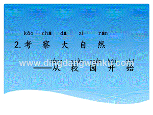 湘科版一年級下冊科學2.2考察大自然從校園開始課件.ppt