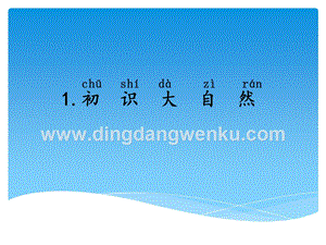 湘科版一年級下冊科學2.1初識大自然課件.ppt