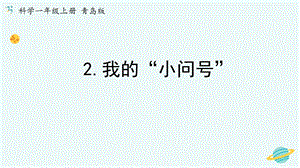 青島版一年級上冊科學(xué)第一單元第2課我的“小問號”【課件】.pptx