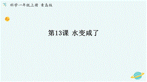 青島版一年級上冊科學13《水變咸了》【課件】.pptx