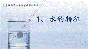 大象版一年級下冊科學1.1《水的特征》公開課課件（河南辛老師部級優課）.ppt