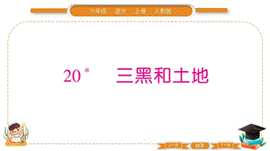 部編版六年級上冊語文20三黑和土地習題課件.pptx