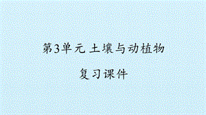 冀人版二年級下冊科學復習課件-第3單元土壤與動植物復習課件(共12張PPT).pptx