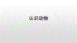 冀教版一年級上冊科學8《認識動物》公開課課件（福建江老師縣級優課）.pptx
