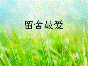 小學(xué)心理健康教育留舍最愛(ài)公開(kāi)課課件（內(nèi)蒙古徐老師部級(jí)優(yōu)課）.pptx