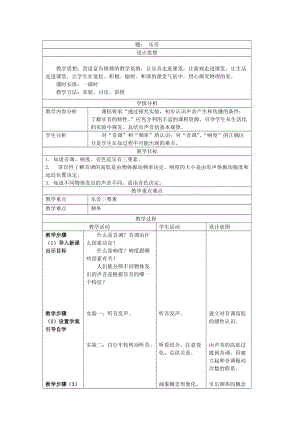 北師大版八年級上冊物理4.2樂音教案（李老師公開課作品）.doc