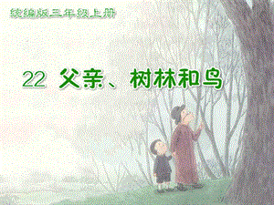 部編版三年級(jí)上冊(cè)語(yǔ)文22父親、樹林和鳥課件-江蘇市級(jí)優(yōu)課.pptx