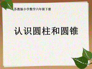 蘇教版六年級(jí)下冊(cè)數(shù)學(xué)2.1《圓柱和圓錐的認(rèn)識(shí)》公開課課件（安徽部級(jí)優(yōu)課）.pptx