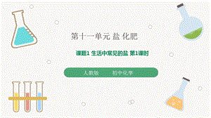 人教版九年級下冊化學課題11.1 生活中常見的鹽 第1課時 課件.pptx