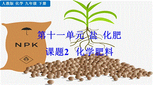 人教版九年級下冊化學課題2化學肥料課件.pptx