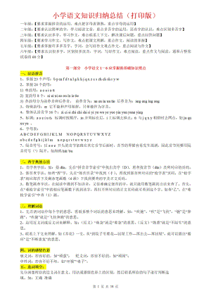 部編版小學語文知識點歸納匯總（共18頁）.pdf
