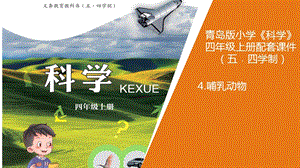 青島版四年級上冊科學4.哺乳動物教學設計.ppt