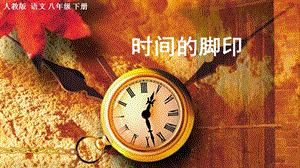 部編版八年級下冊語文8時間的腳印課件（建設兵團省級優課）.pptx