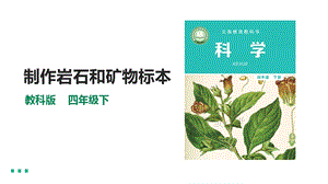 教科版四年級下冊科學3.4《制作巖石和礦物標本》課件(28張PPT）含素材.pptx