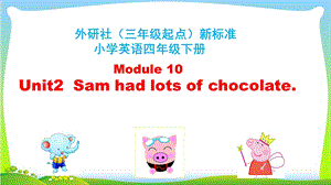 外研版四年級下冊英語M10Unit2Samhadlotsofchocolate.課件（43張ppt湖北市級優課）.pptx