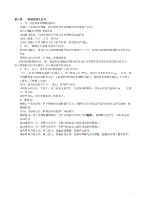 滬科版八年級全一冊物理第六章知識點.doc
