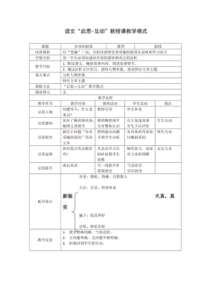 人教部編版七年級上冊語文21《皇帝的新裝》教案（內蒙古省級優課）.docx