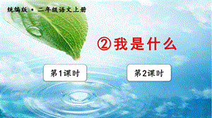 人教部編版二年級上冊語文（教學課件）2我是什么.pptx