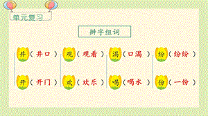 人教部編版二年級上冊語文（教學(xué)課件）語文園地五.pptx