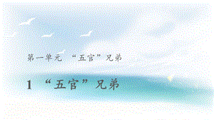 大象版一年級上冊科學1.1【教學課件】《“五官”兄弟》.pptx