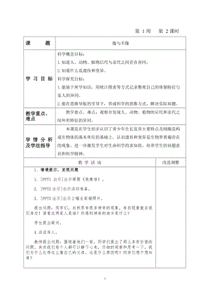 青島版六年級上冊科學(xué)2.《像與不像》教學(xué)設(shè)計（新版）.doc