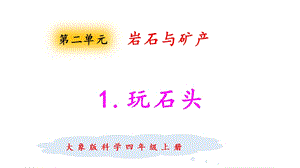 大象版四年級上冊科學2.1玩石頭 課件.pptx