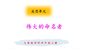 大象版四年級上冊科學偉大的命名者課件.pptx