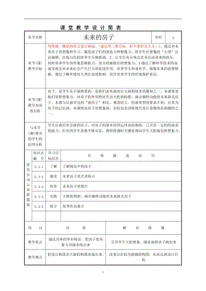 人教版三下美術第8課未來的建筑-教案（昌老師公開課教學設計）.doc